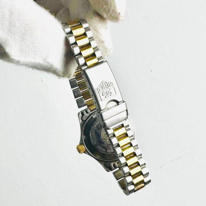Tag Heuer Professional 974.008 Gold Dial Stainless Steel Two Tone Strap Quartz 28MM Watch