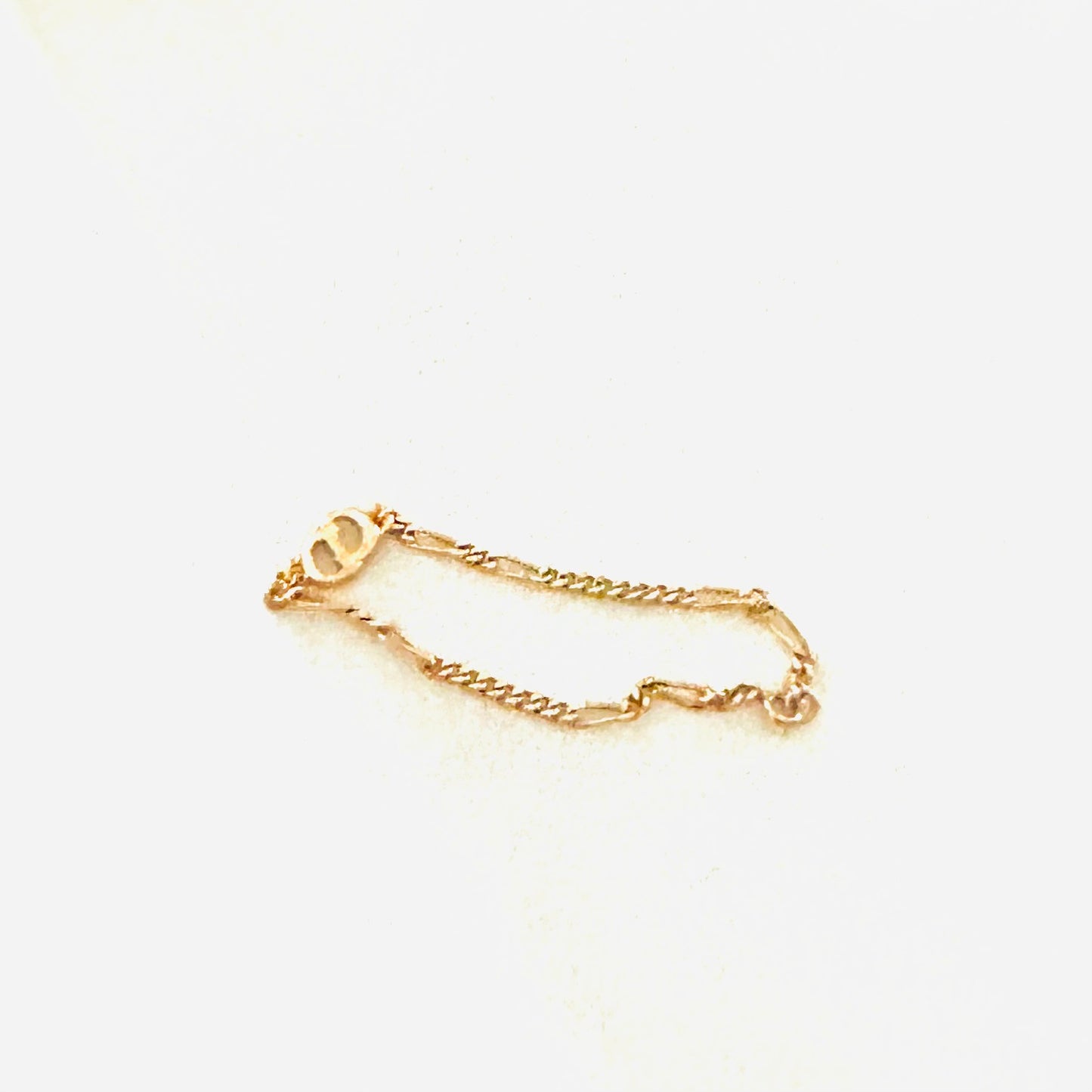 Christian Dior CD Gold Chunky Classic Chain Links Giant Monogram Logo Bracelet