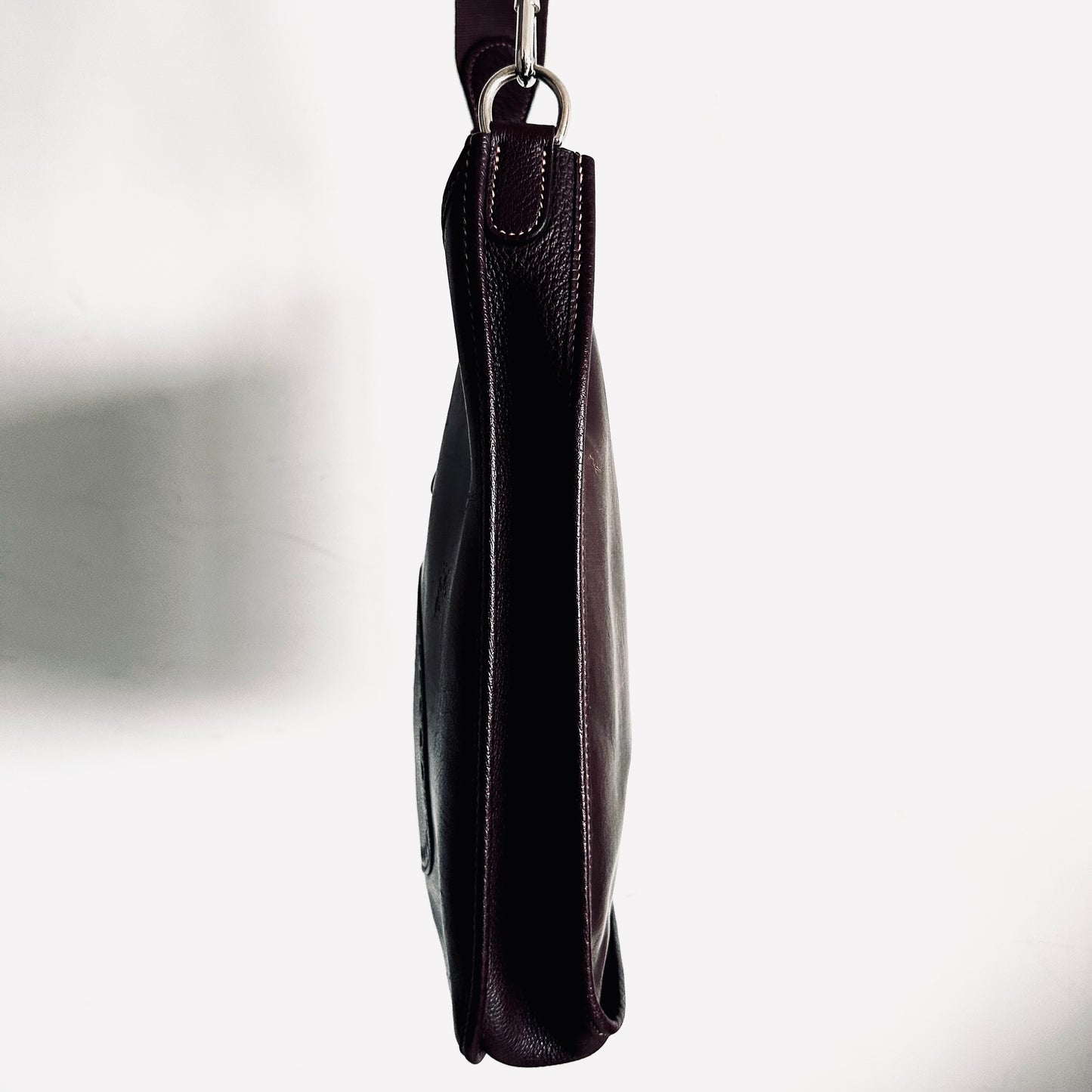 Hermes Dark Brown Evelyne GM In Amazonia/ Negonda Leather Shoulder Sling Bag