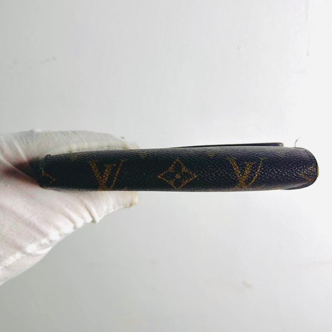 Louis Vuitton LV Monogram Logo GHW Porte Monnaie Flap Trifold Wallet