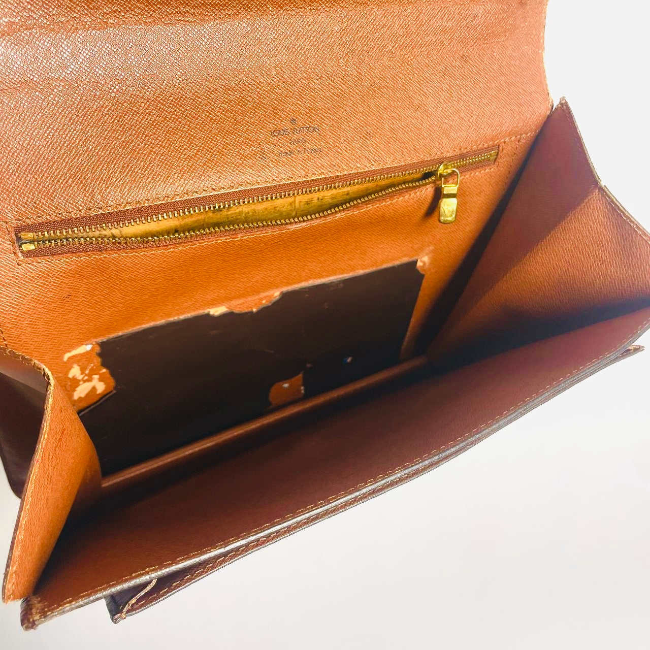 Louis Vuitton LV Monceau 28 Monogram Logo GHW Vintage Top Handle Flap Bag
