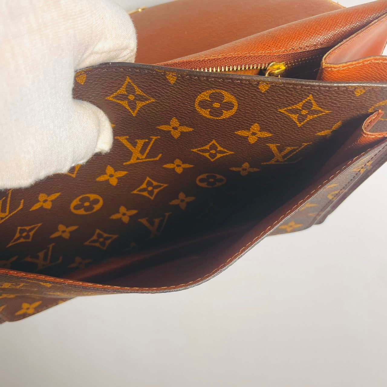 Louis Vuitton LV Monceau 28 Monogram Logo GHW Vintage Top Handle Flap Bag