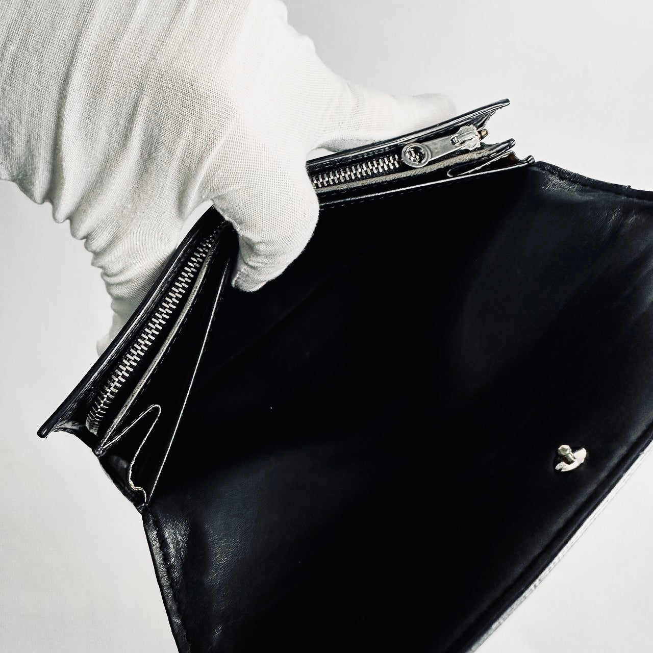 Goyard Black Varenne Goyardine Monogram Logo Continental Flap Long Wallet