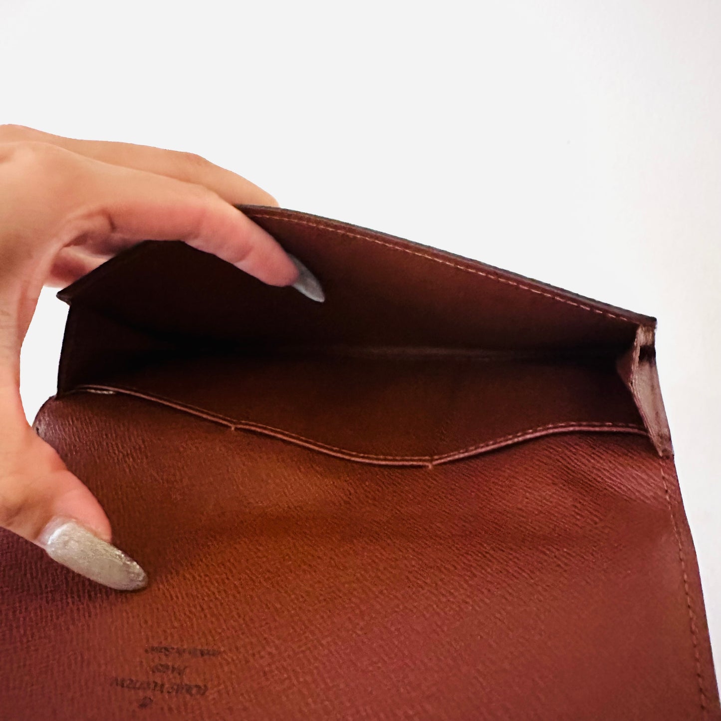 Louis Vuitton LV Monogram Logo GHW Porte Yen Flap Long Wallet