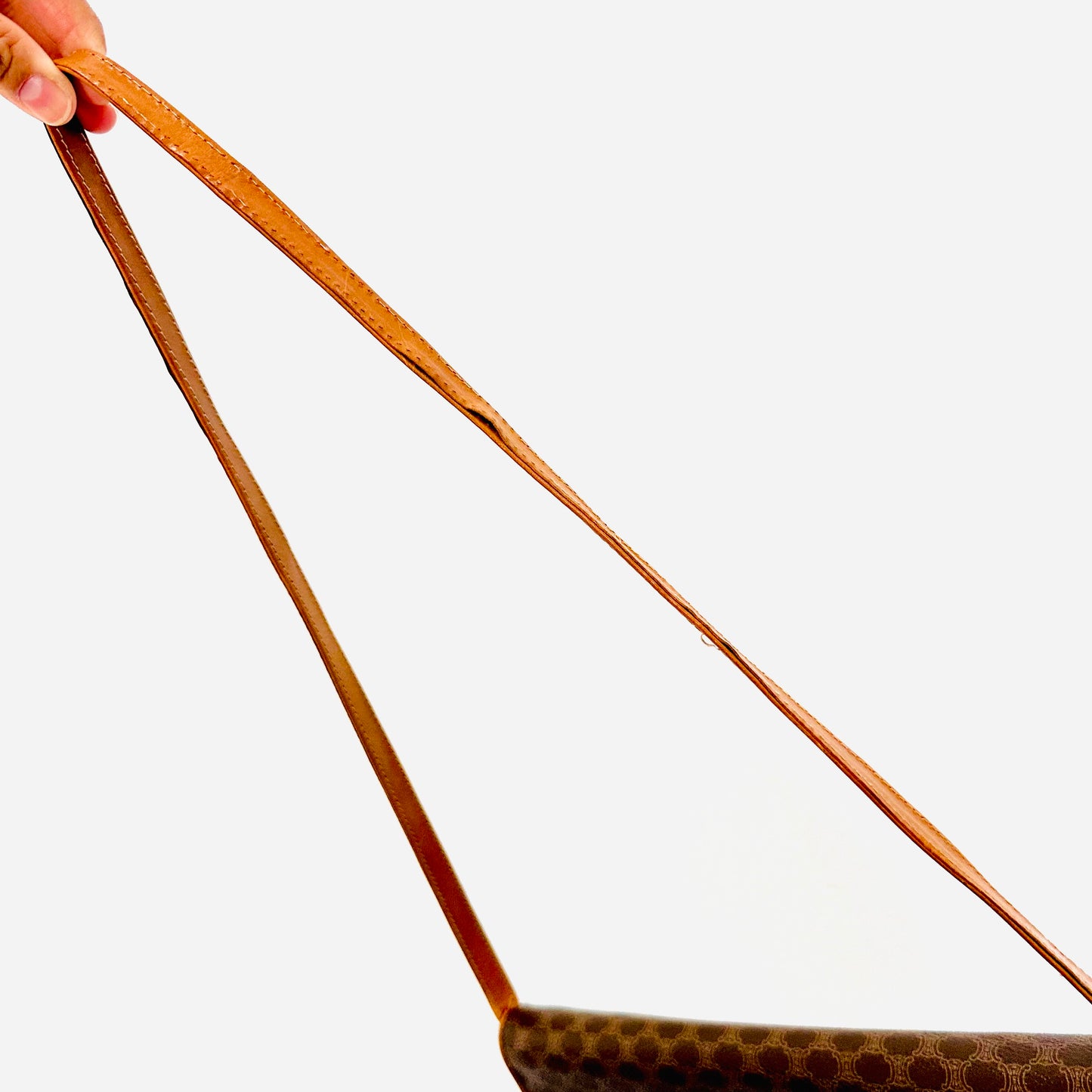 Celine Triomphe Macadam Monogram Logo GHW Flap Shoulder Sling Bag