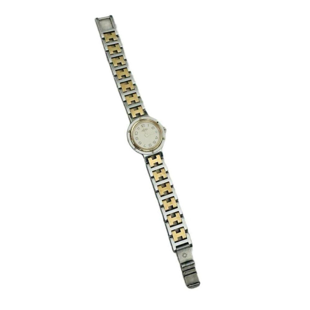 (Up to 15cm wrist) Hermes Clipper Two Tone 24mm Watch