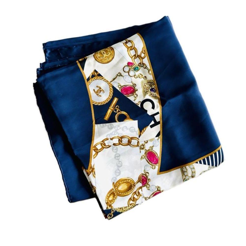 Chanel CC Logo Multicolour 86cm Scarf