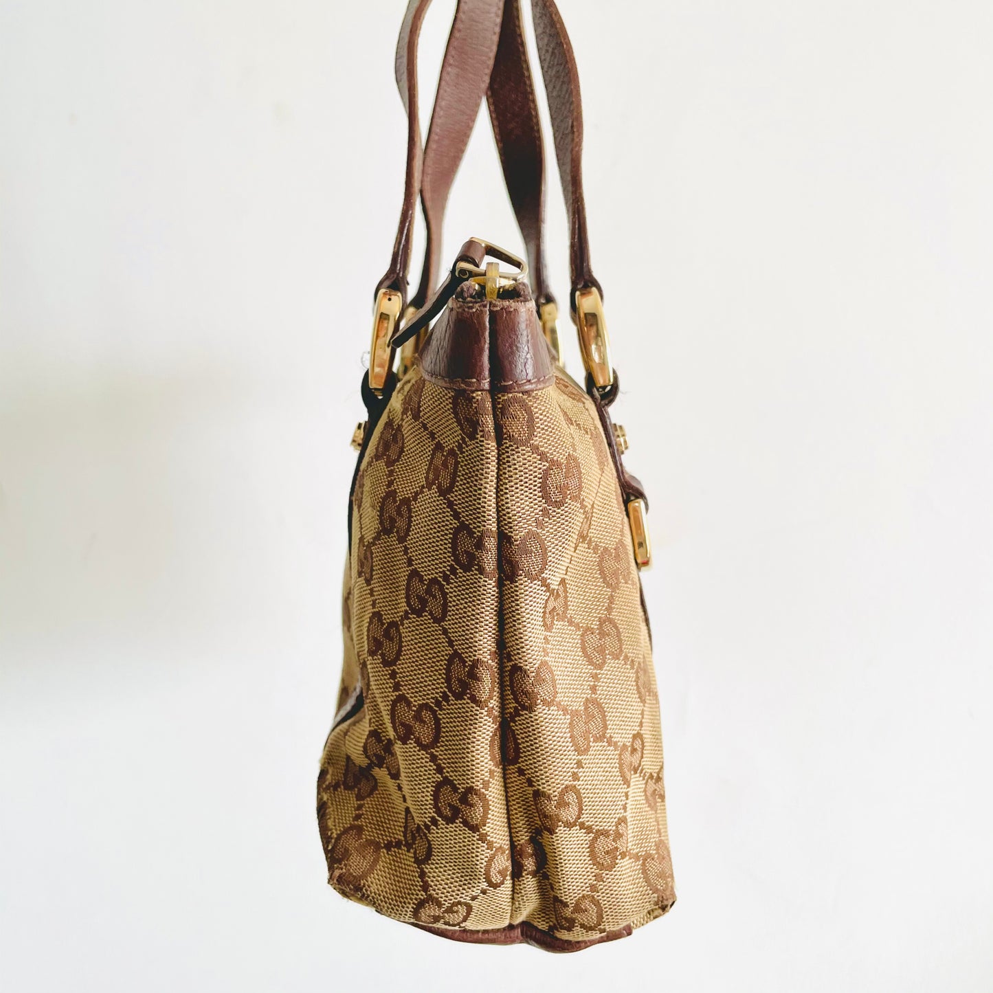 Gucci Abbey GG Monogram Logo Mini Tote Bag