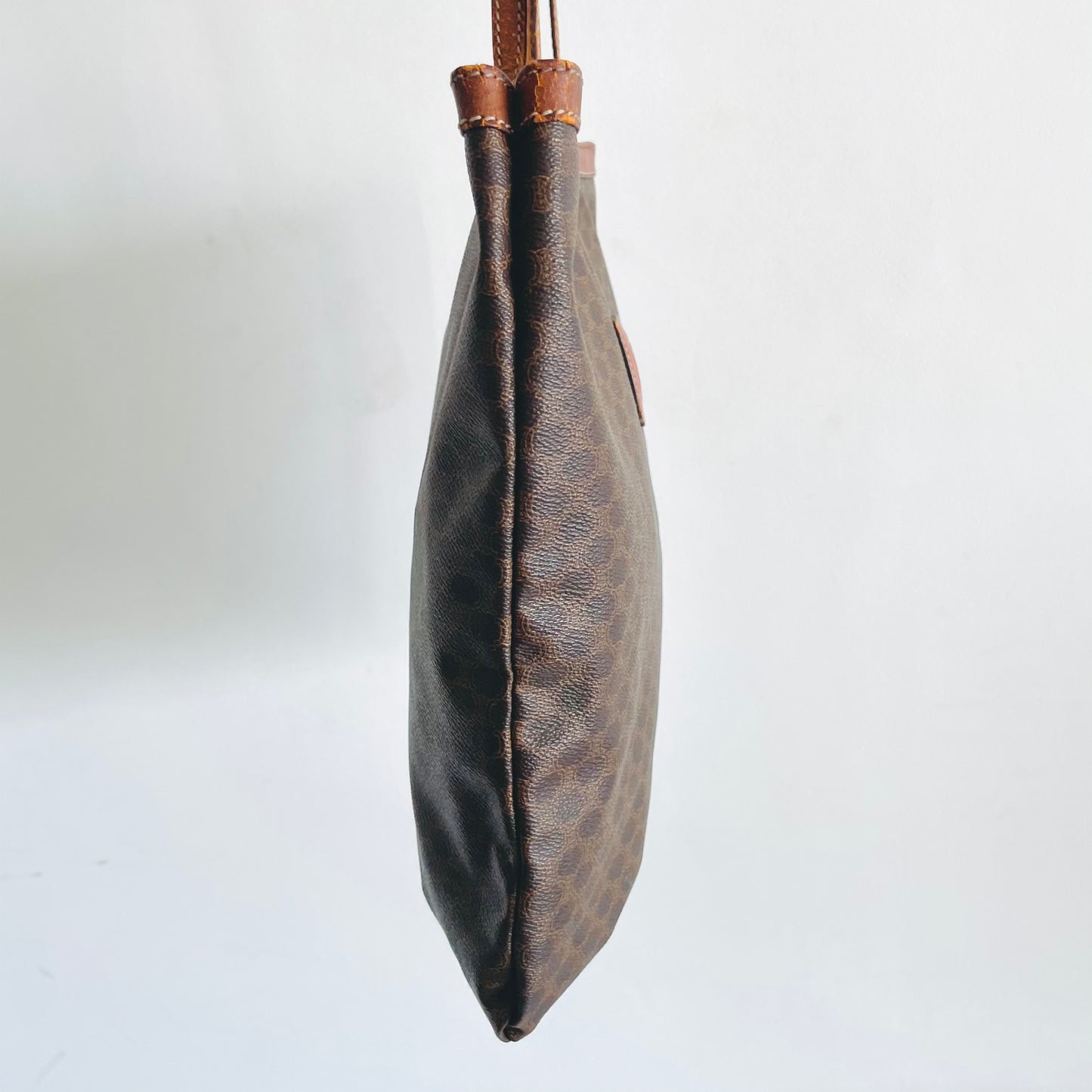Celine Triomphe Macadam Monogram Logo Vintage Small Classic Tote Bag