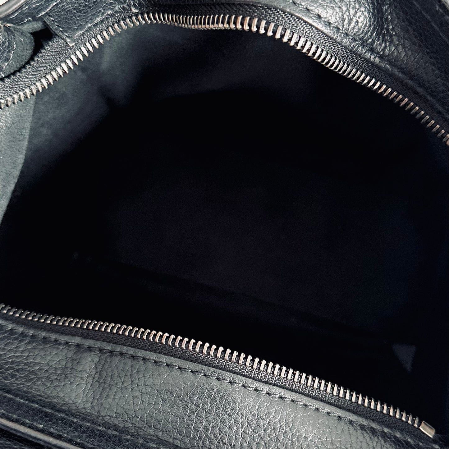 Celine Black Nano Luggage Logo Top Handle Shoulder Sling Bag