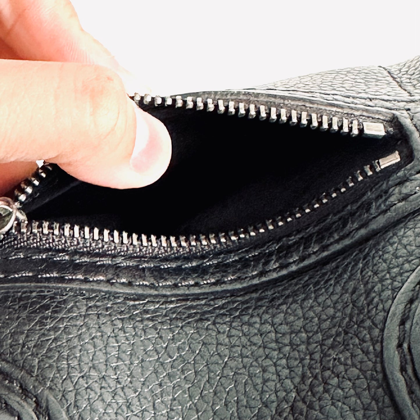 Celine Black Nano Luggage Logo Top Handle Shoulder Sling Bag
