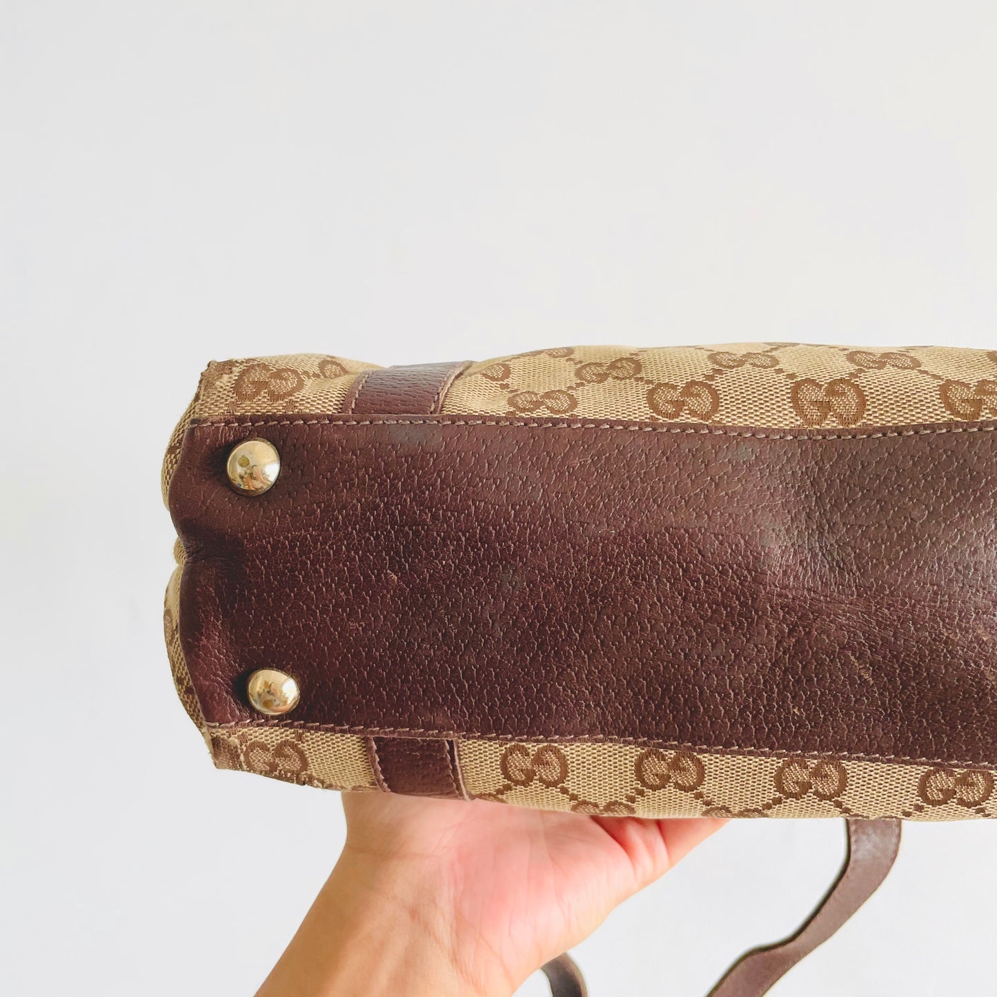 Gucci Abbey GG Monogram Logo Mini Tote Bag