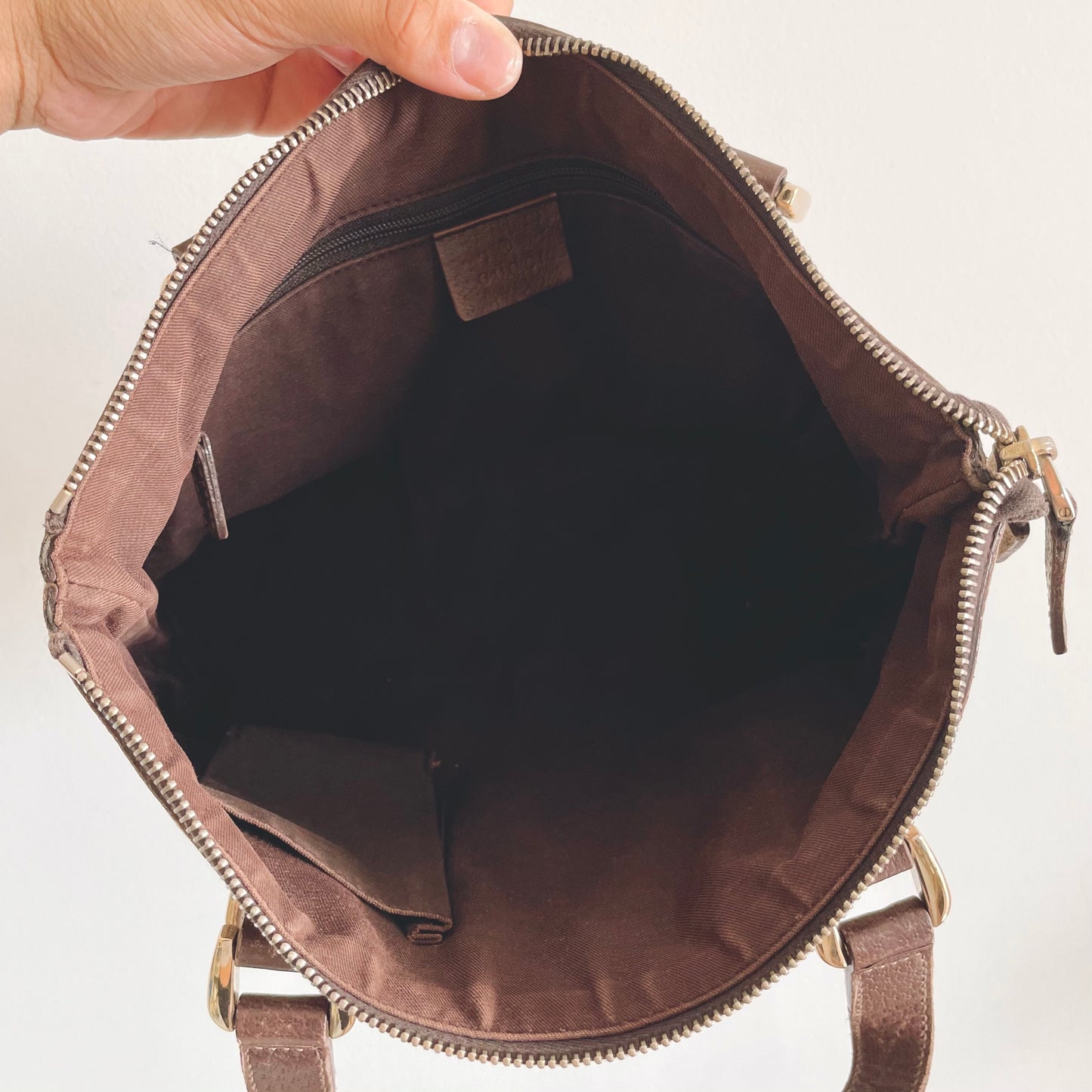 Gucci Abbey GG Monogram Logo Mini Tote Bag