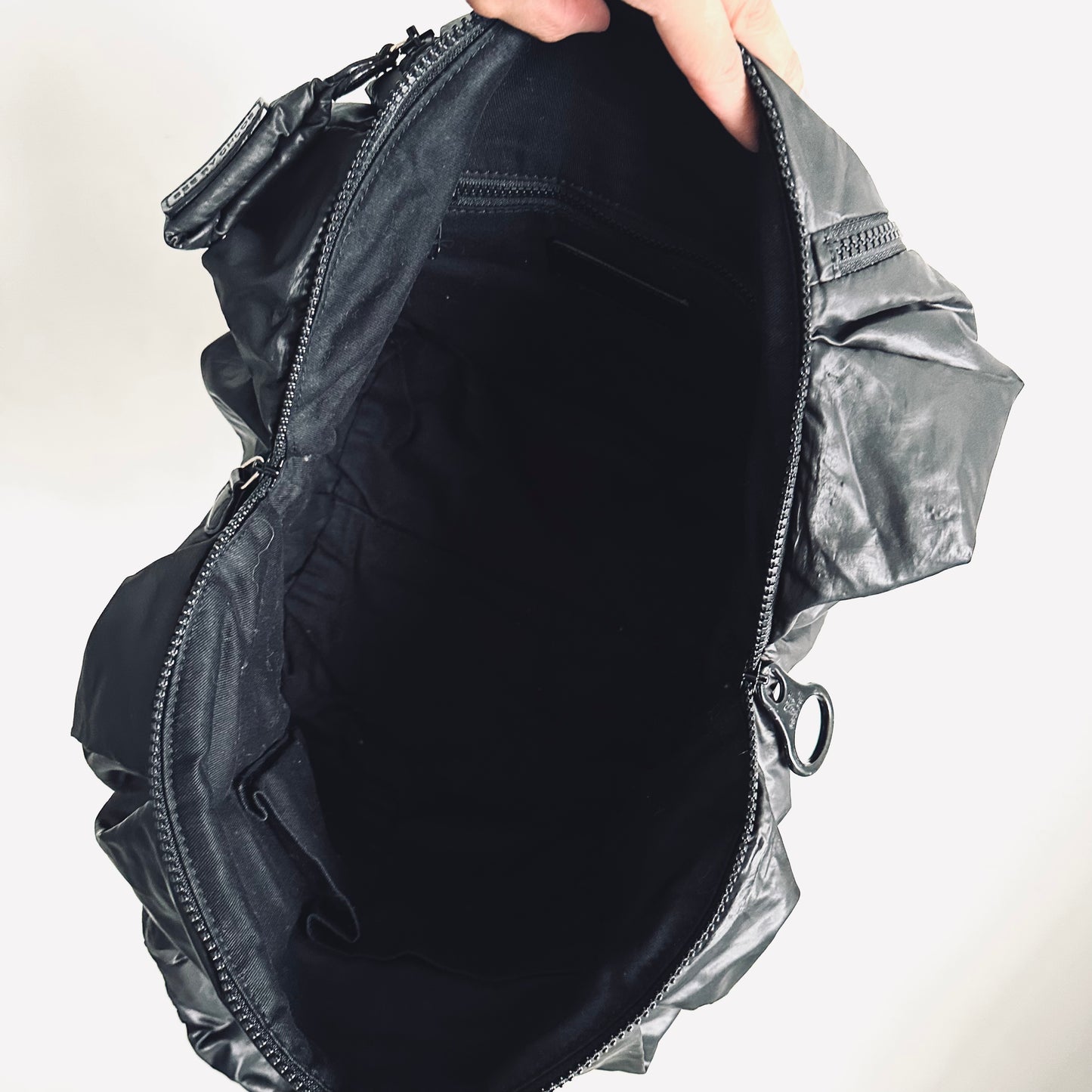 See By Chloe Joy Rider Black Classic Nylon Slouch Shoulder Tote Bag