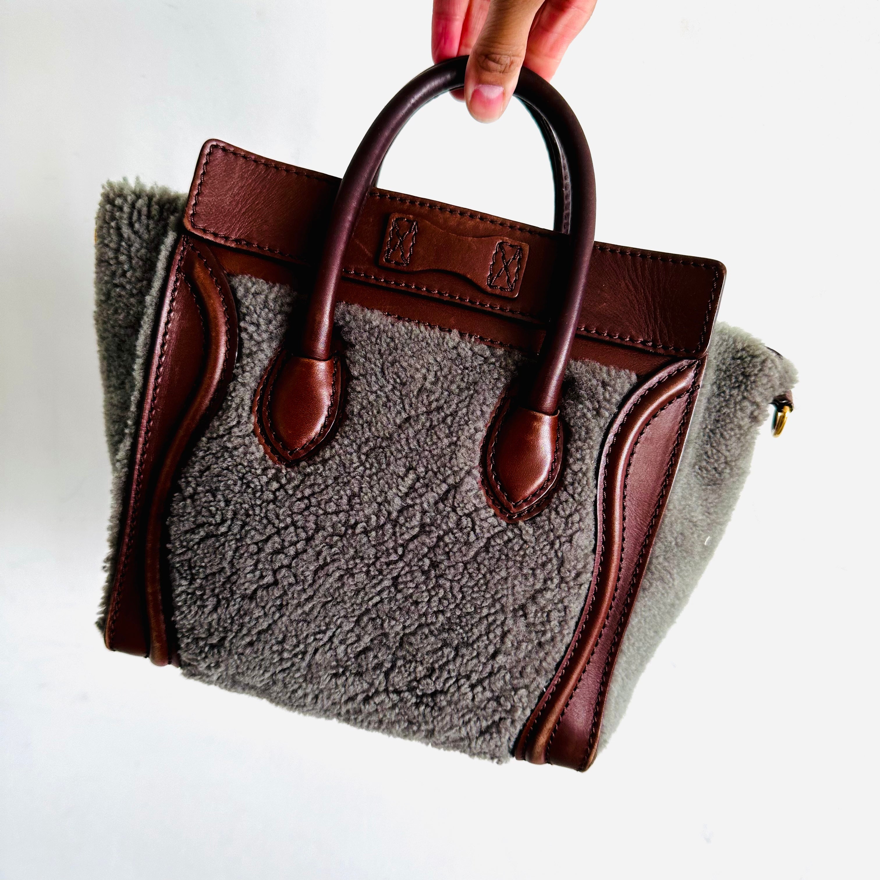 Celine nano 2024 smooth leather