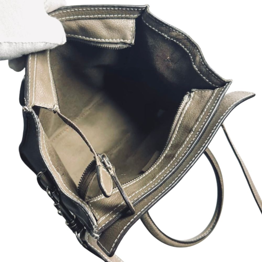 Celine Souris Nano Luggage Monogram Logo Top Handle Shoulder Sling Bag