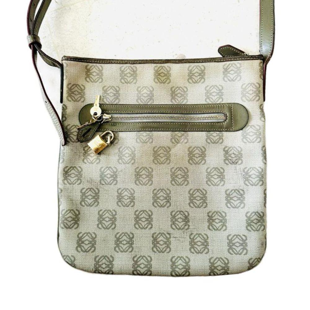 Loewe Grey Anagram Logo Sling Bag
