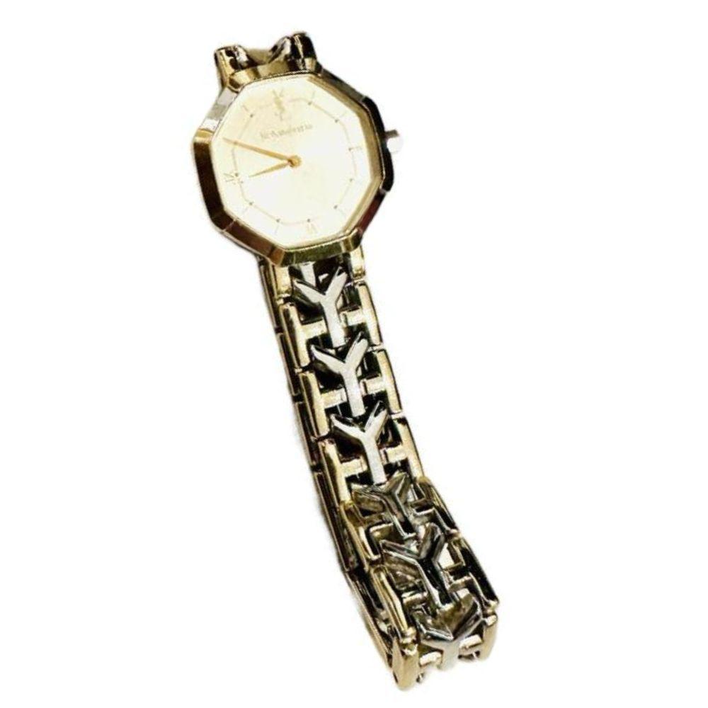 (Up to 14cm) YSL 23mm Two Tone Quartz Watch