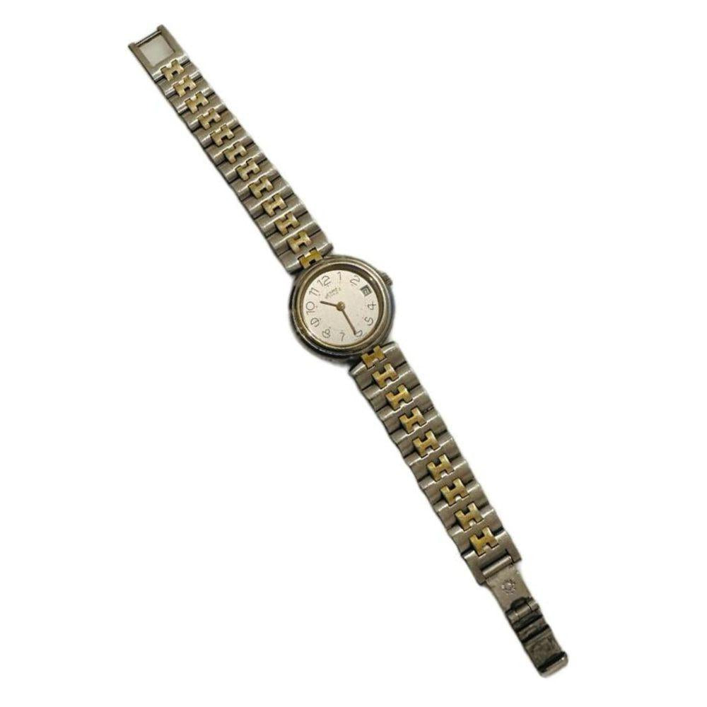 (Up to 17.5cm wrist) Hermes Profile 24mm Clipper Two Tone Quartz Watch