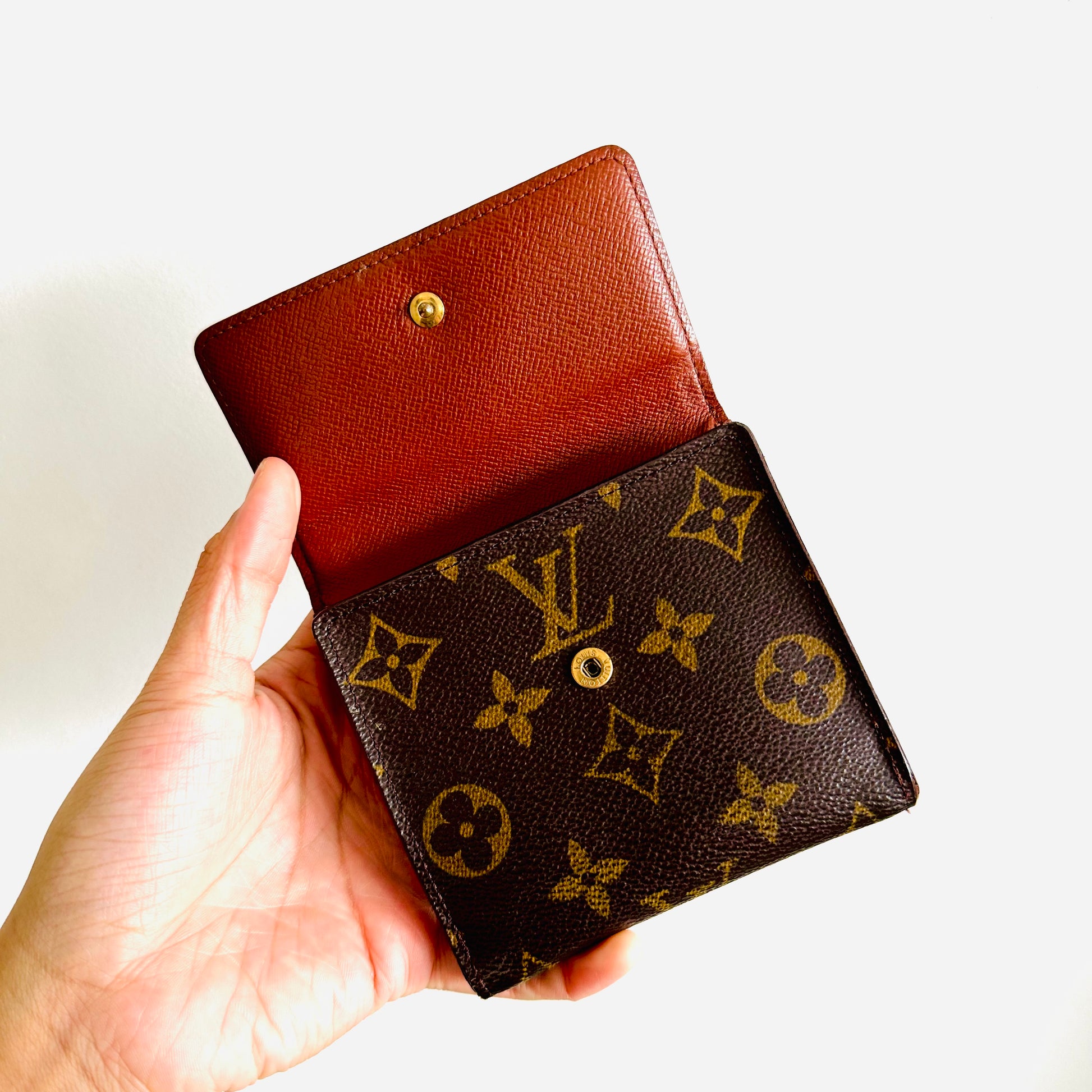 Louis Vuitton Elise Double Sided Compact French Wallet LV-1203P-0008