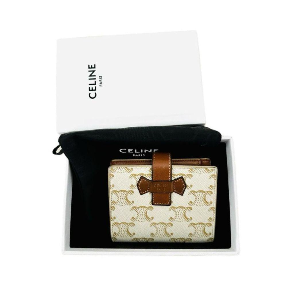 Celine Monogram Compact Flap Wallet