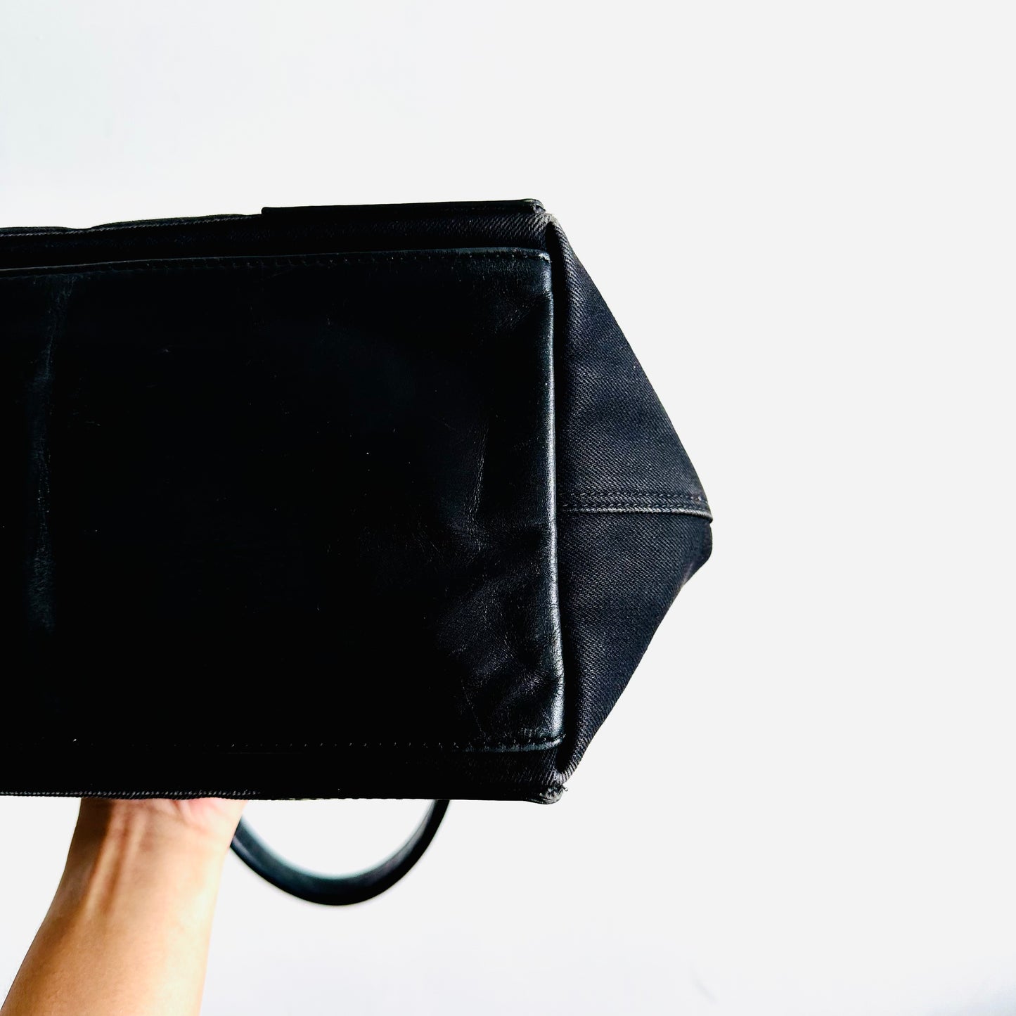 Balenciaga Cabas Black Logo Small S Structured Shoulder Tote Bag