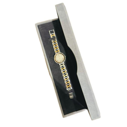 (Up to 15.5cm wrist) Hermes Clipper 30mm Two Tone Quartz Watch