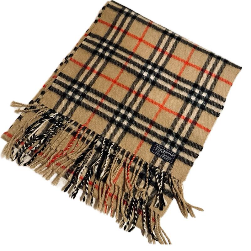 Burberry Cashmere 30x132cm Checkered Scarf