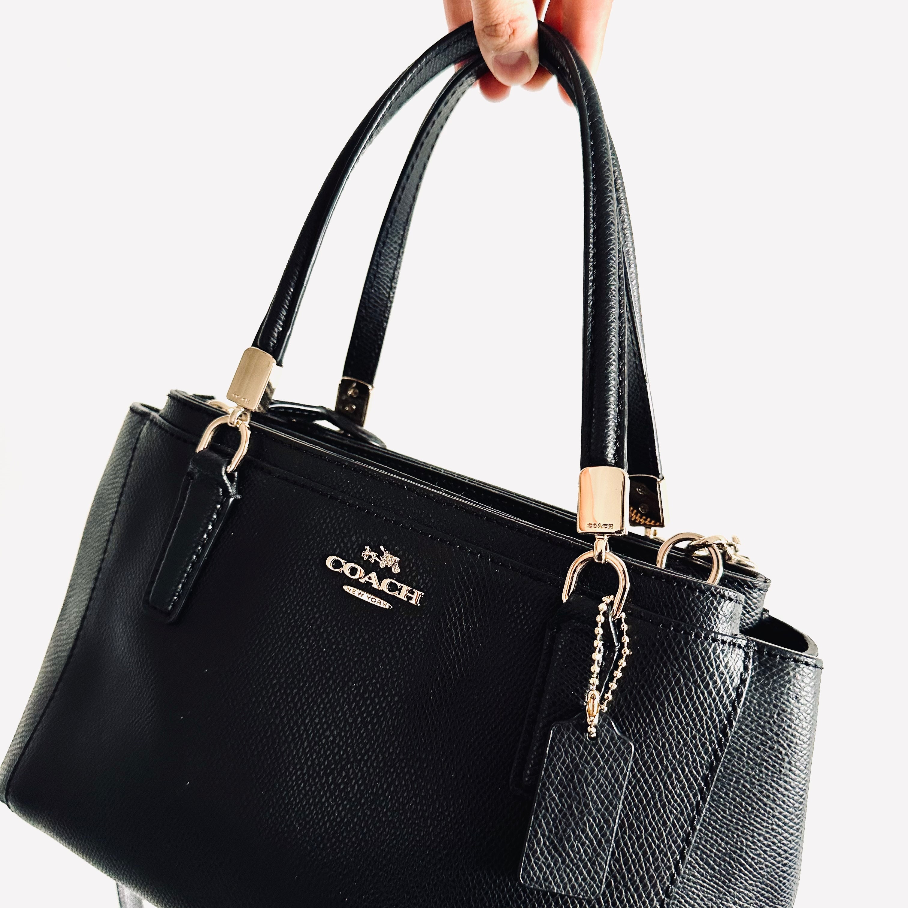 Coach black online carryall