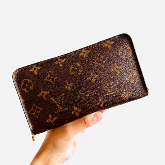 Louis Vuitton LV Monogram Logo GHW Classic Zippy Zip Around Long Wallet