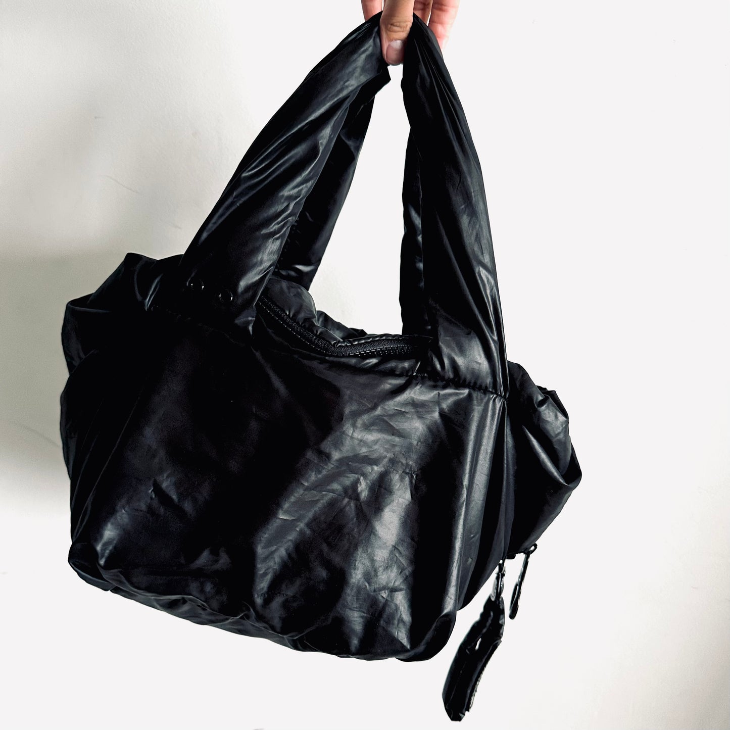 See By Chloe Joy Rider Black Classic Nylon Slouch Shoulder Tote Bag
