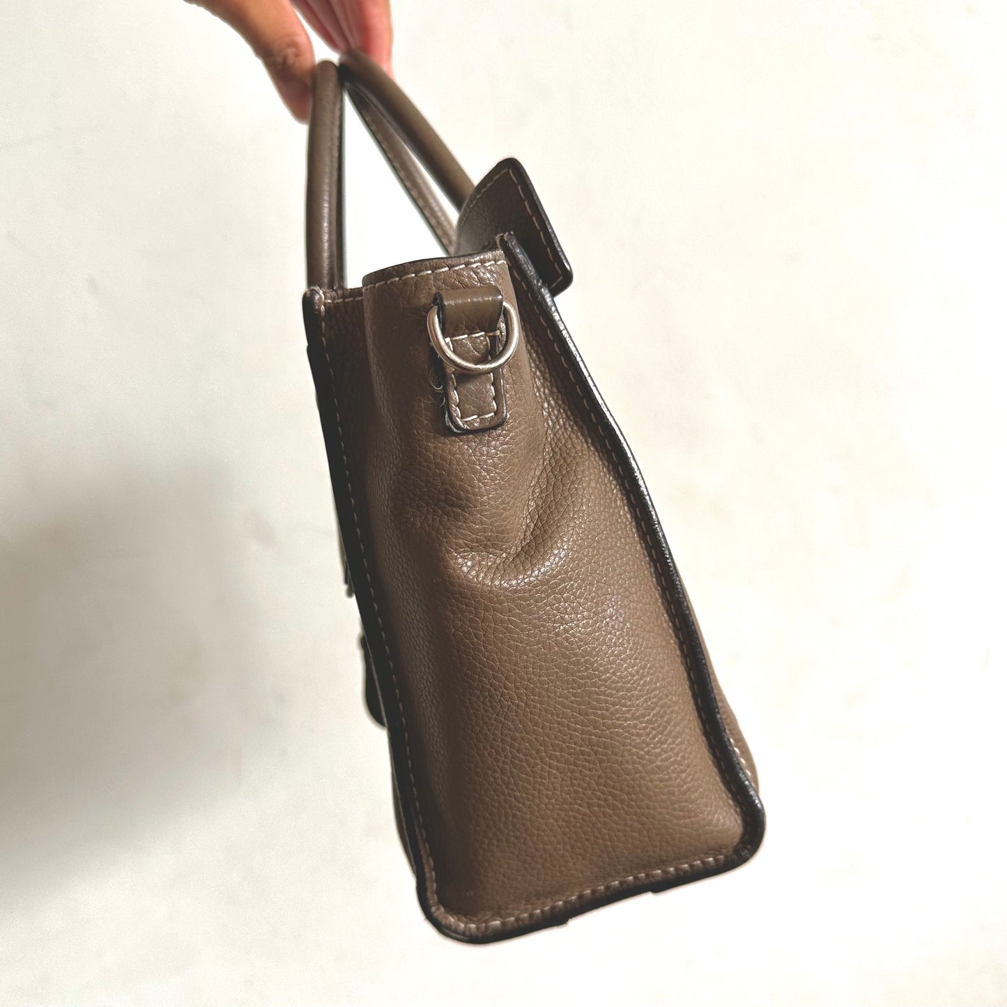 Celine Souris Nano Luggage Monogram Logo Top Handle Shoulder Sling Bag