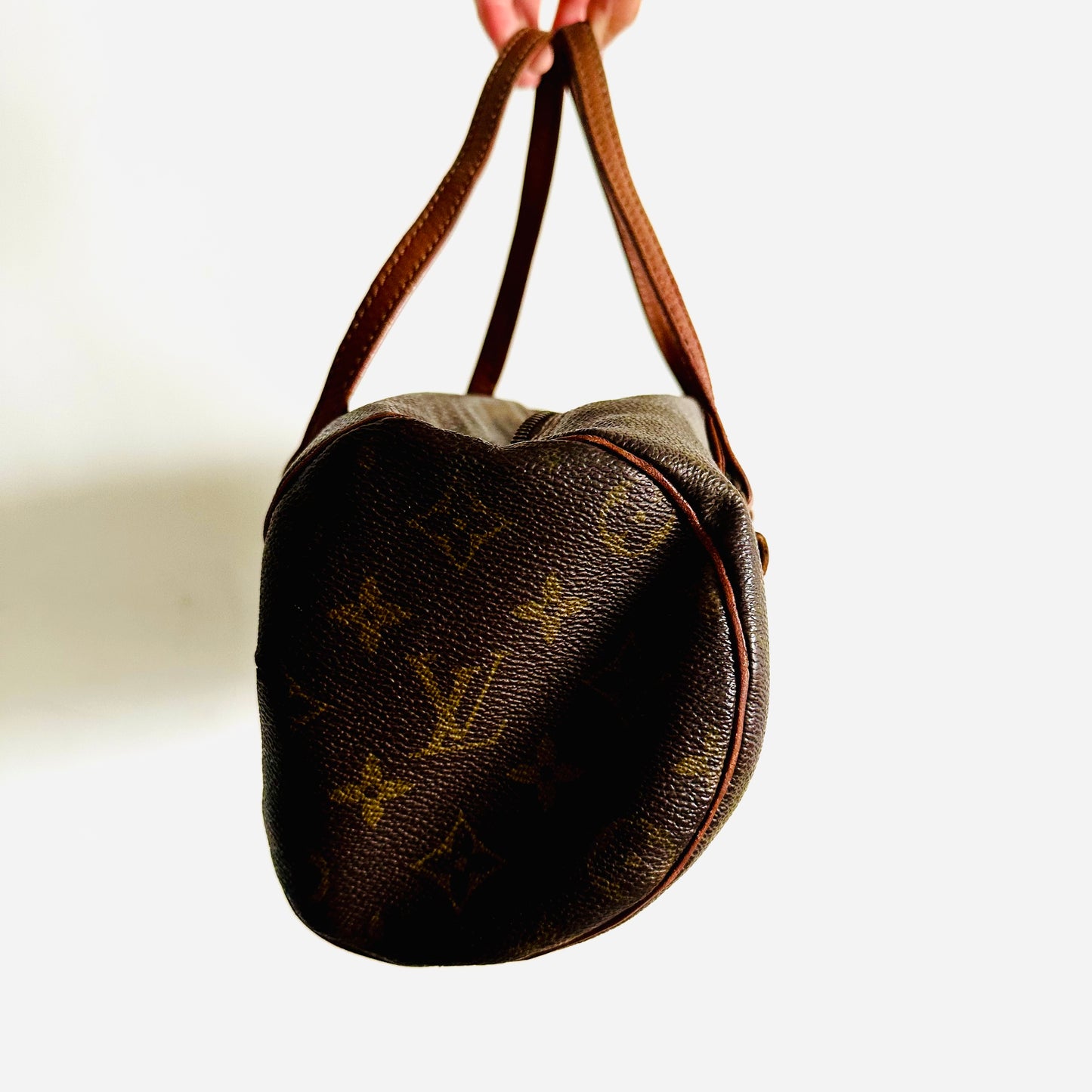 Louis Vuitton LV Monogram Logo Roller Papillon 26 Vintage Shoulder Boston Bag