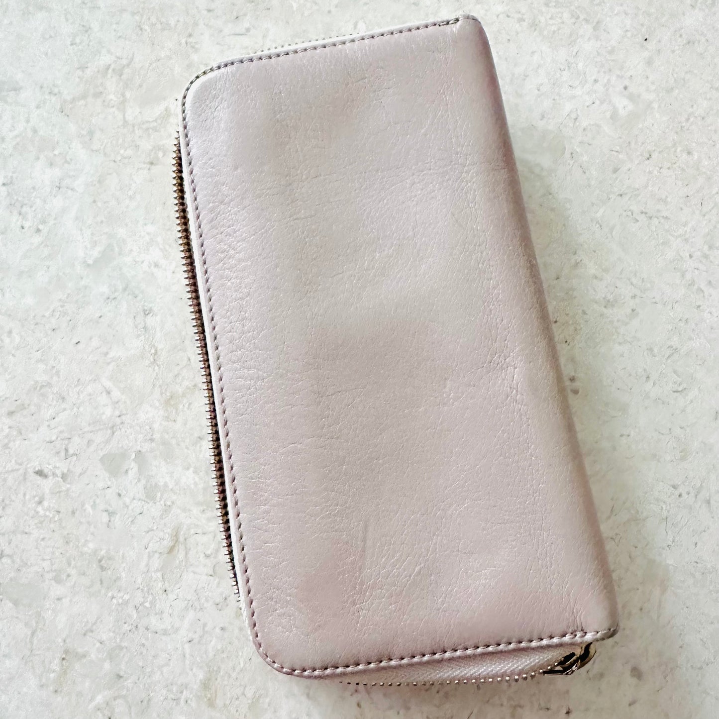 Chloe Pink GHW Leather Zippy Zip Around Long Wallet