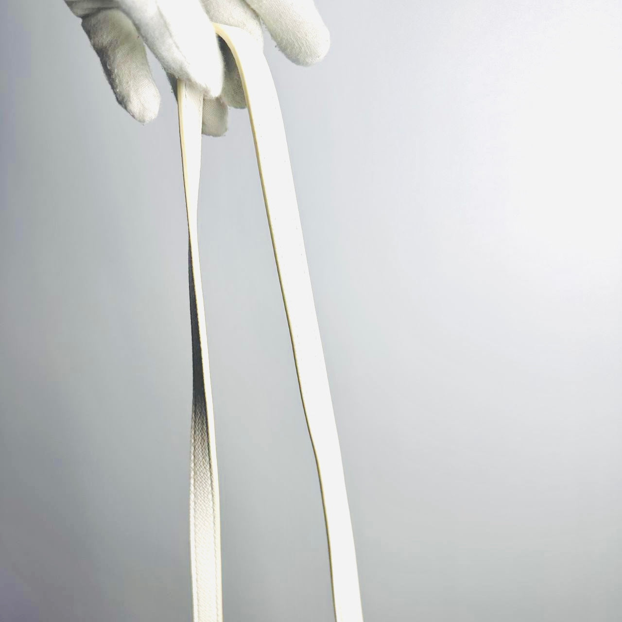 Polene Numéro Numero Un Nano White GHW Leather Top Handle 2-Way Shoulder Sling Bag