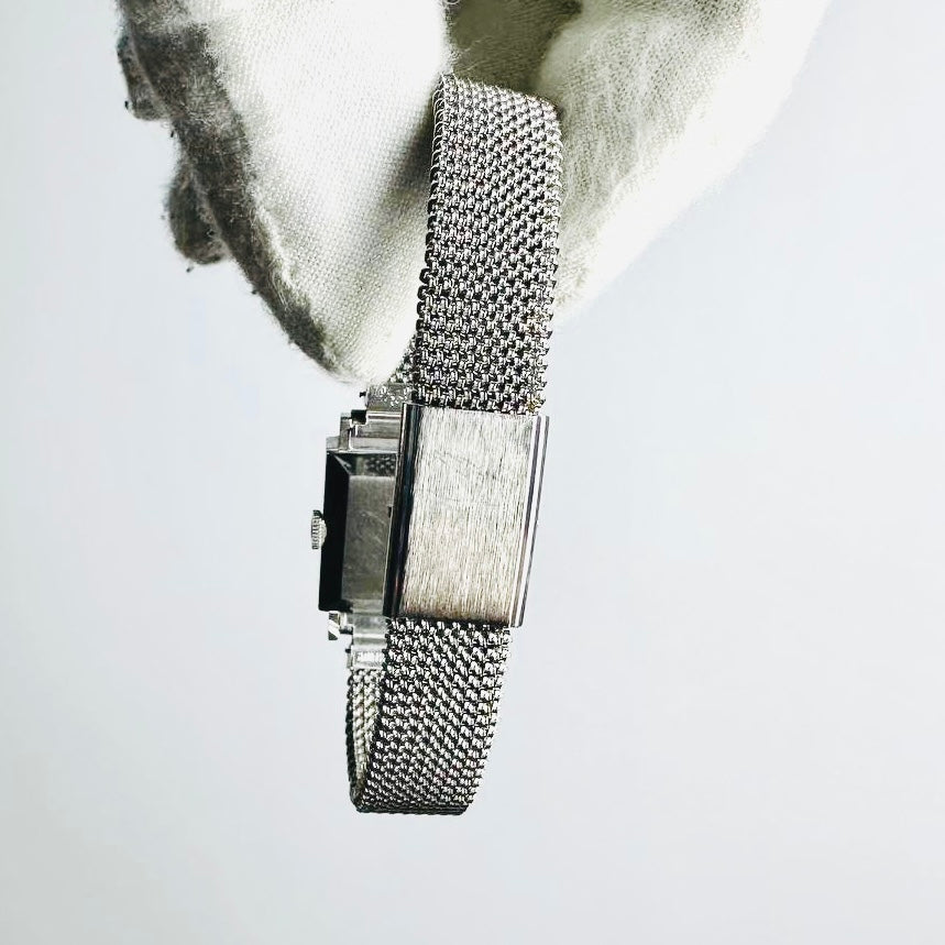 Rolex Precision Square Dial Stainless Steel 18MM Mechanical Watch