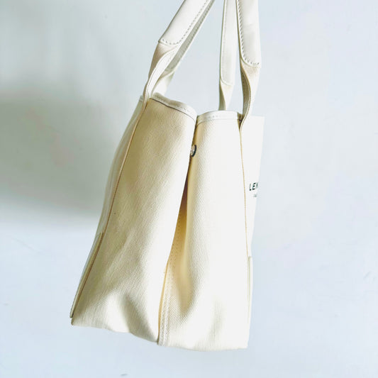 Balenciaga Cabas White Small S Structured Shoulder Shopper Tote Bag With Pouch