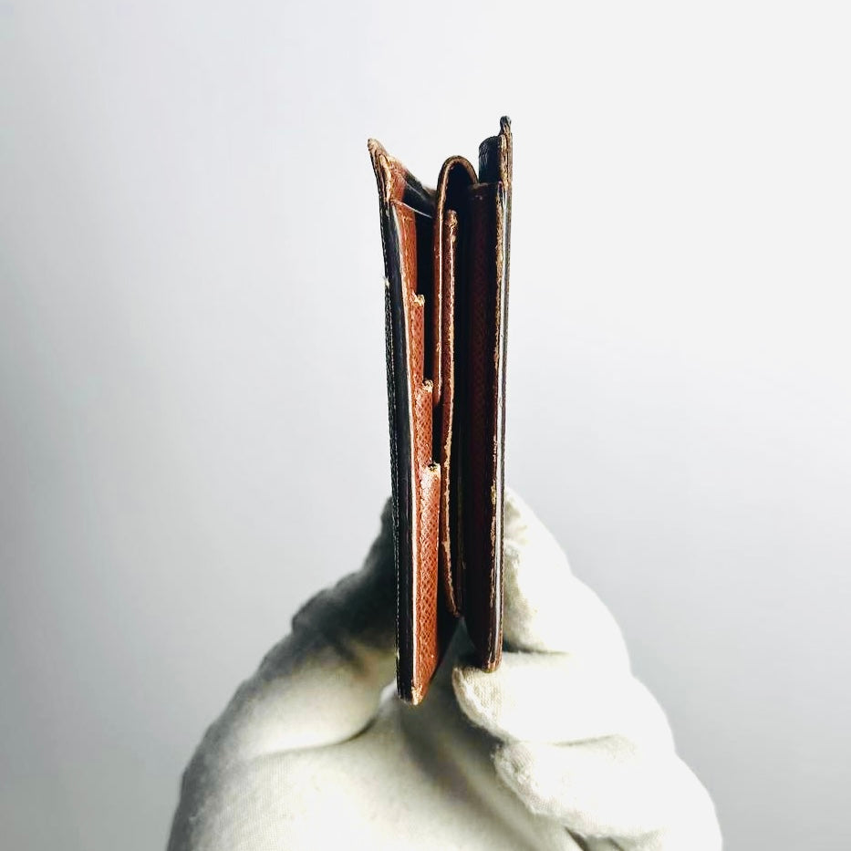 Louis Vuitton LV Monogram Logo GHW Marco Multiple Bifold Compact Flap Wallet