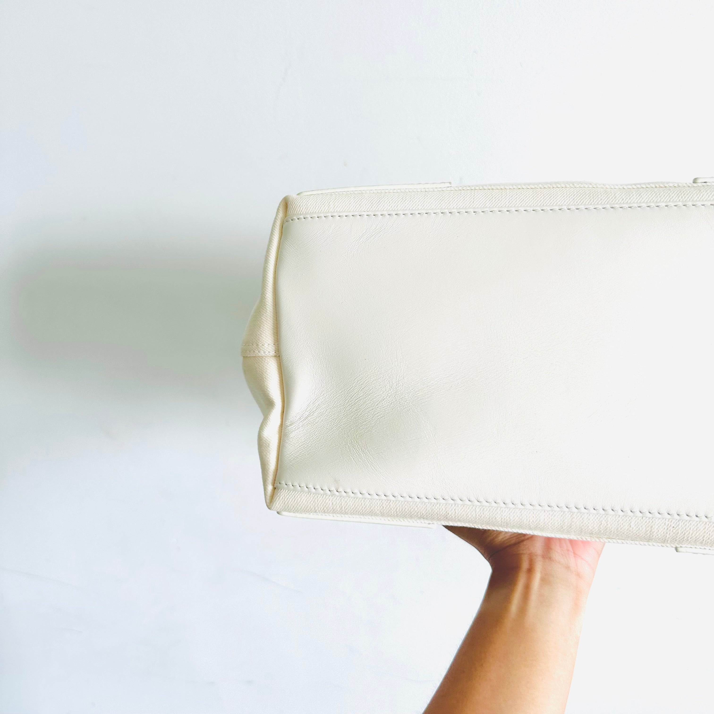 White hot sale structured bag