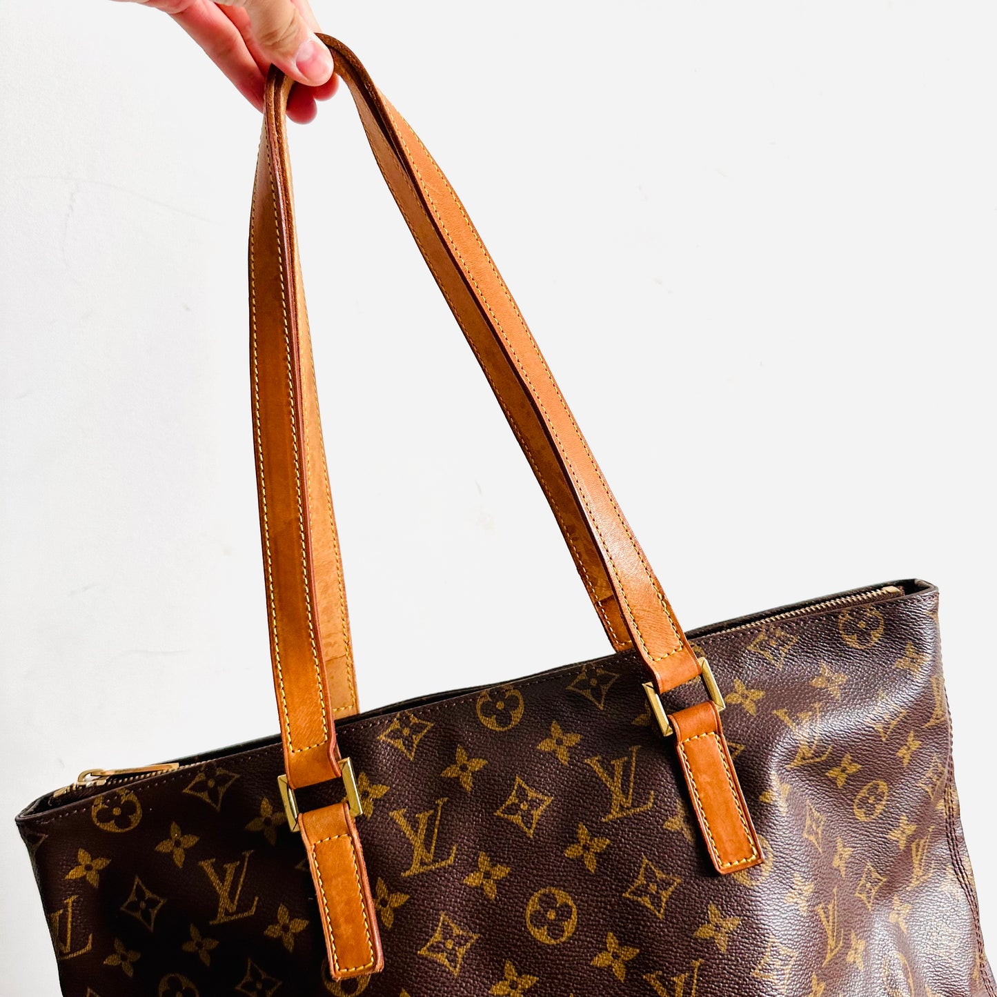 Louis Vuitton LV Luco Monogram Logo GHW Shoulder Shopper Tote Bag