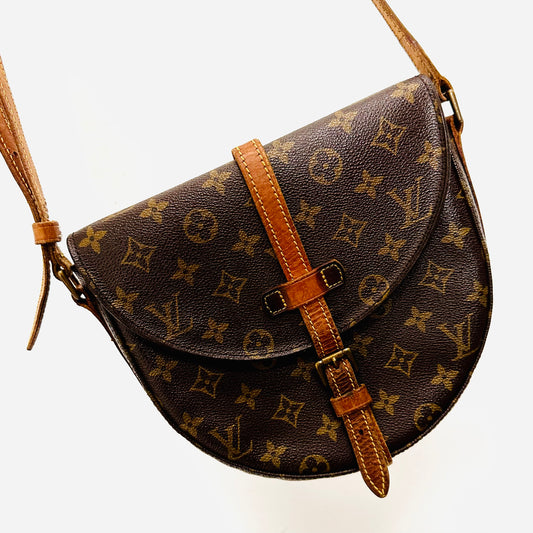 Louis Vuitton LV Monogram Logo Shanti Chantilly GM Shoulder Sling Flap Vintage Bag