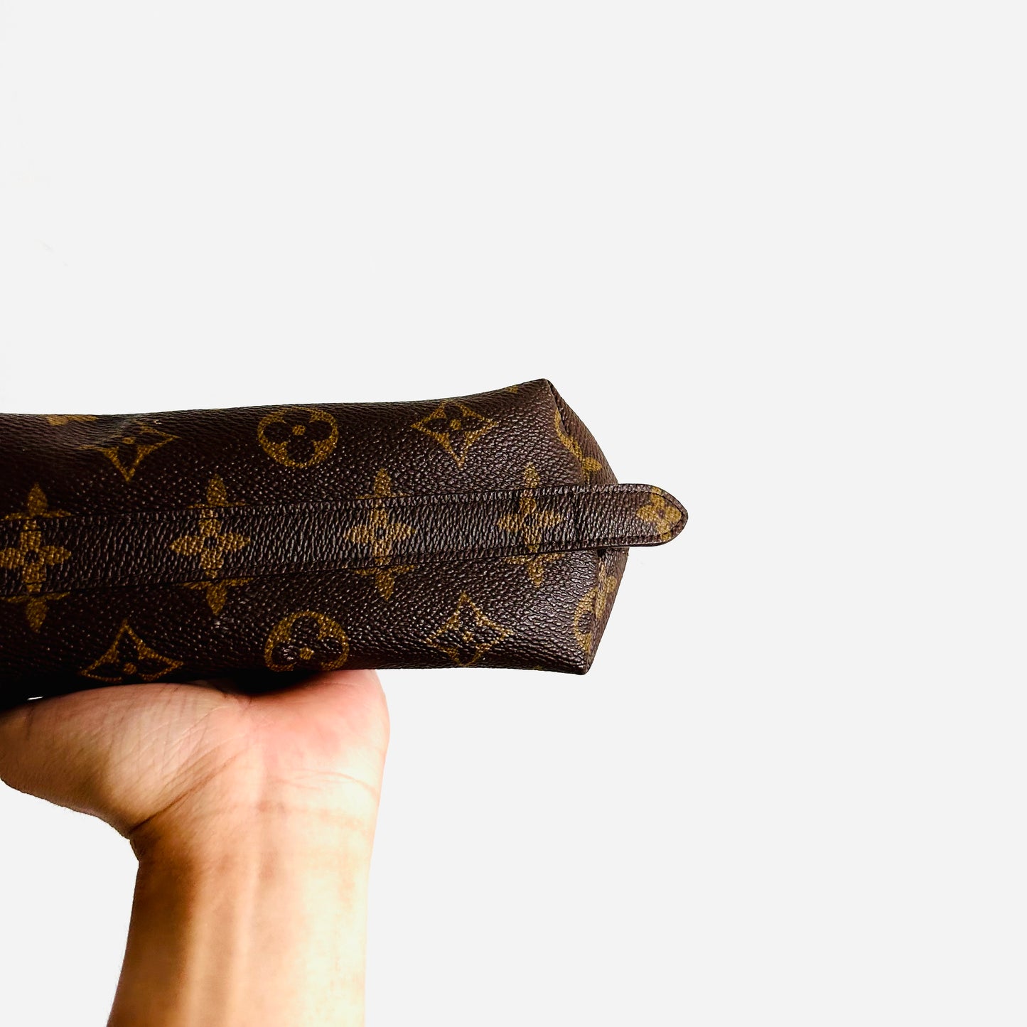 Louis Vuitton LV Monogram Logo GHW Toiletry Clutch Pouch Case