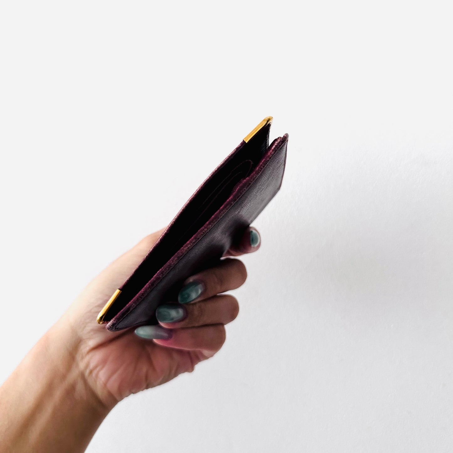 Cartier Must / Mast de Cartier Maroon Red GHW Smooth Leather Bifold Compact Wallet