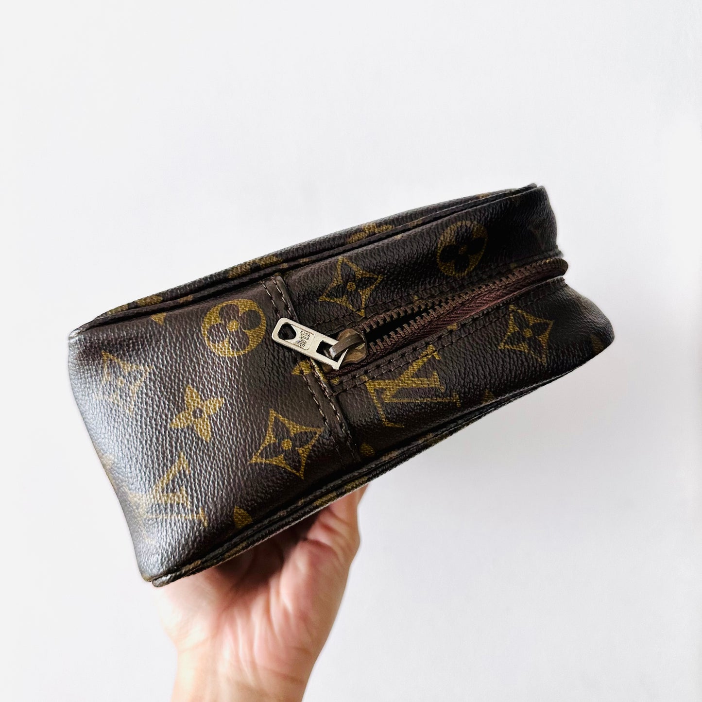 Louis Vuitton LV Monogram Logo Trousse 28 Toiletry Pouch Case Clutch