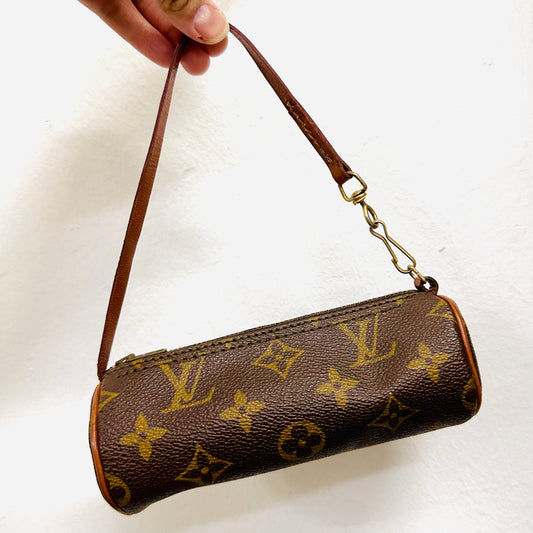 Louis Vuitton LV Monogram Logo GHW Papillon Roller Pochette Accessories Accessoires Shoulder Bag