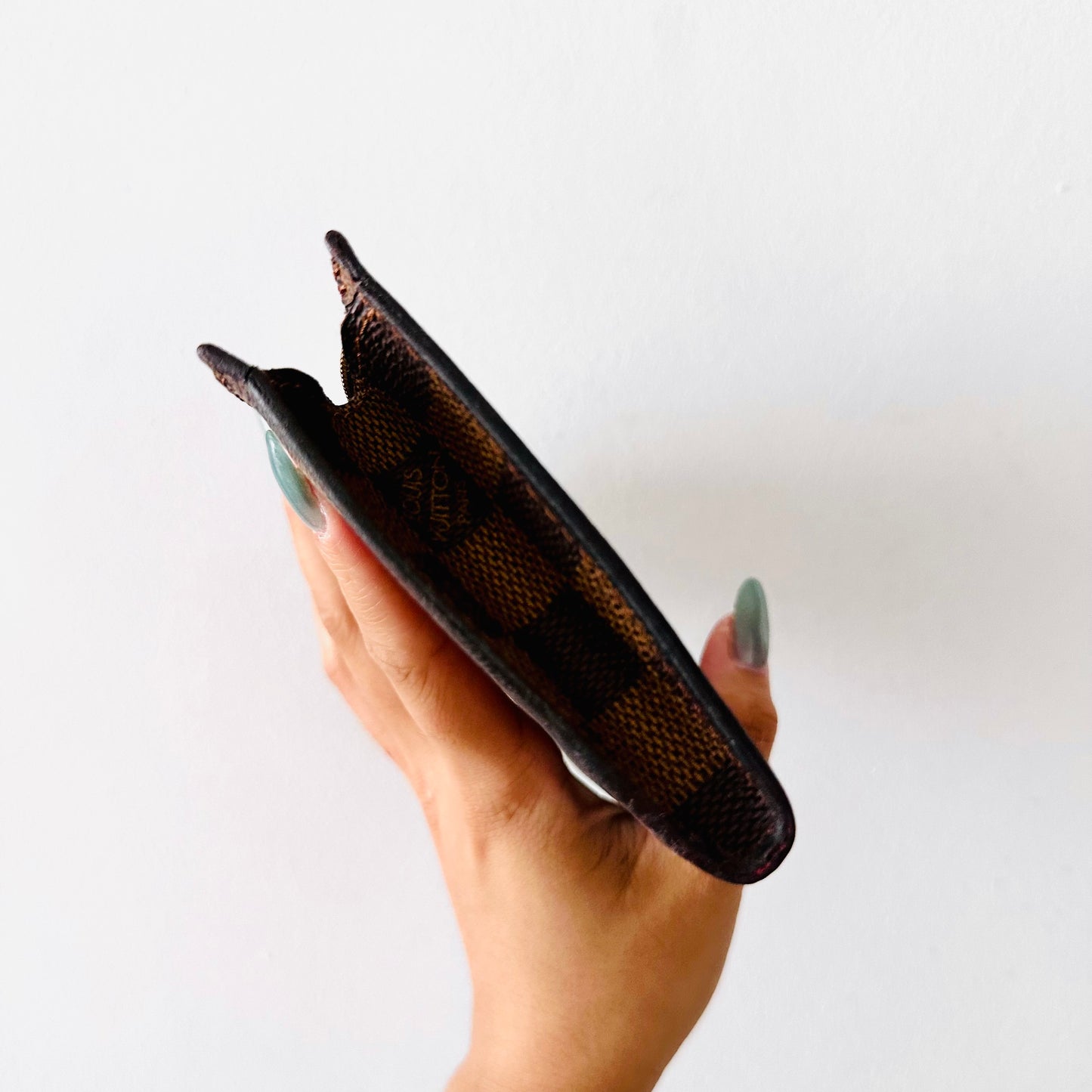 Louis Vuitton LV Damier Ebene DE Monogram Logo GHW Toiletry Pouch