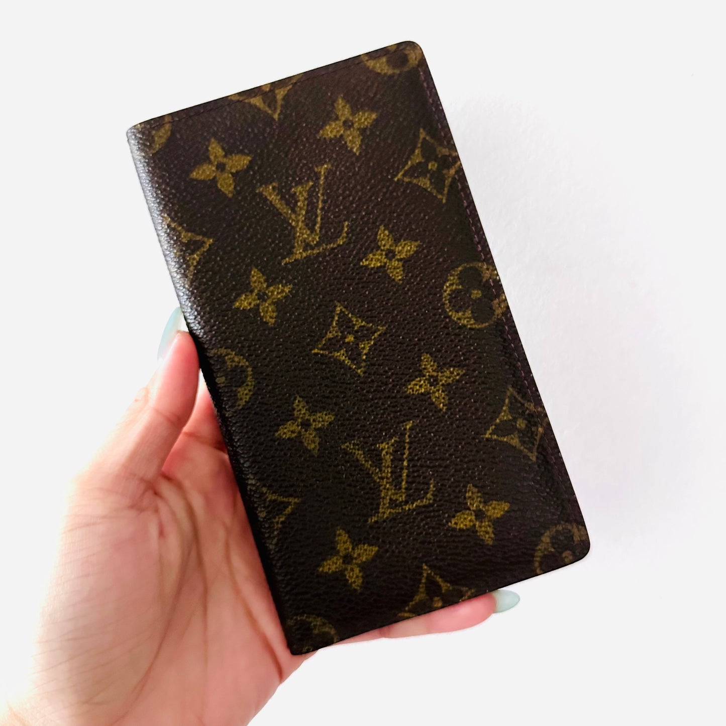 Louis Vuitton LV Brazza Monogram Logo Long Bifold Flap Slim Wallet