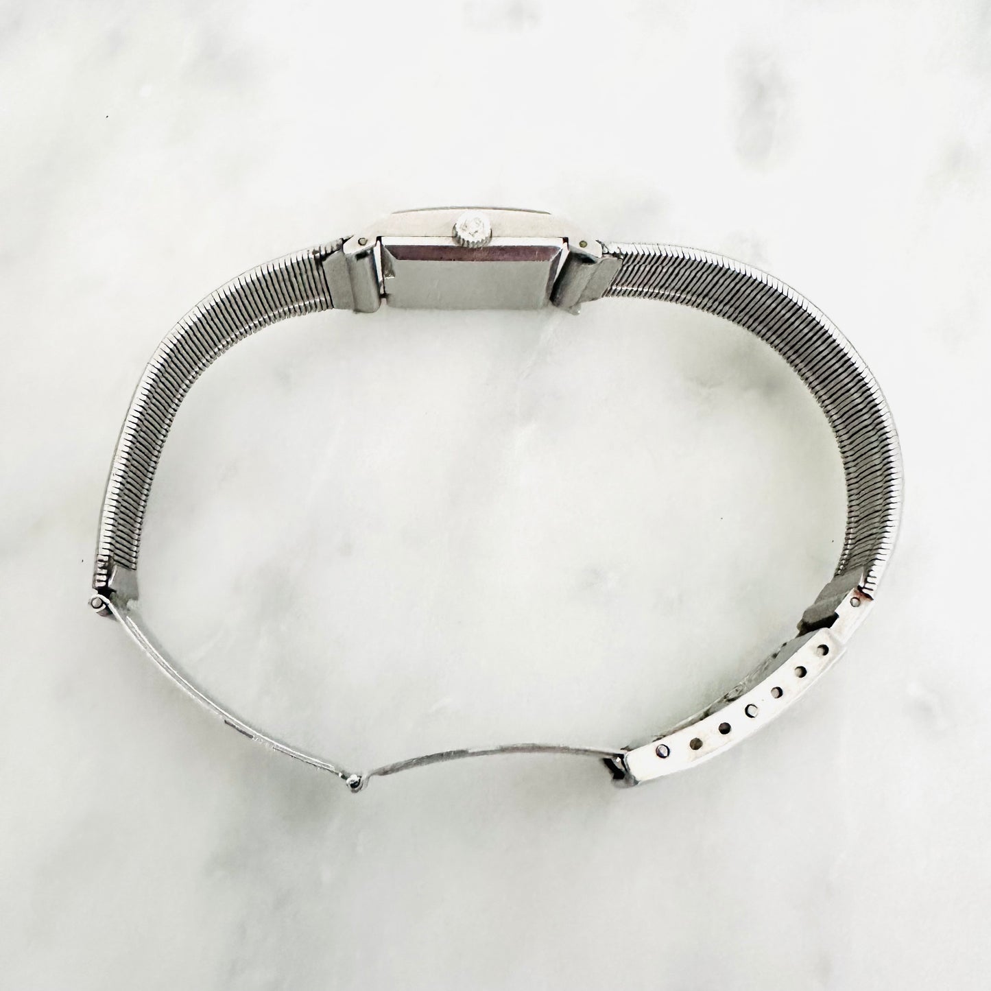 Omega Geneve White Dial Stainless Steel 18MM Vintage Mechanical Watch