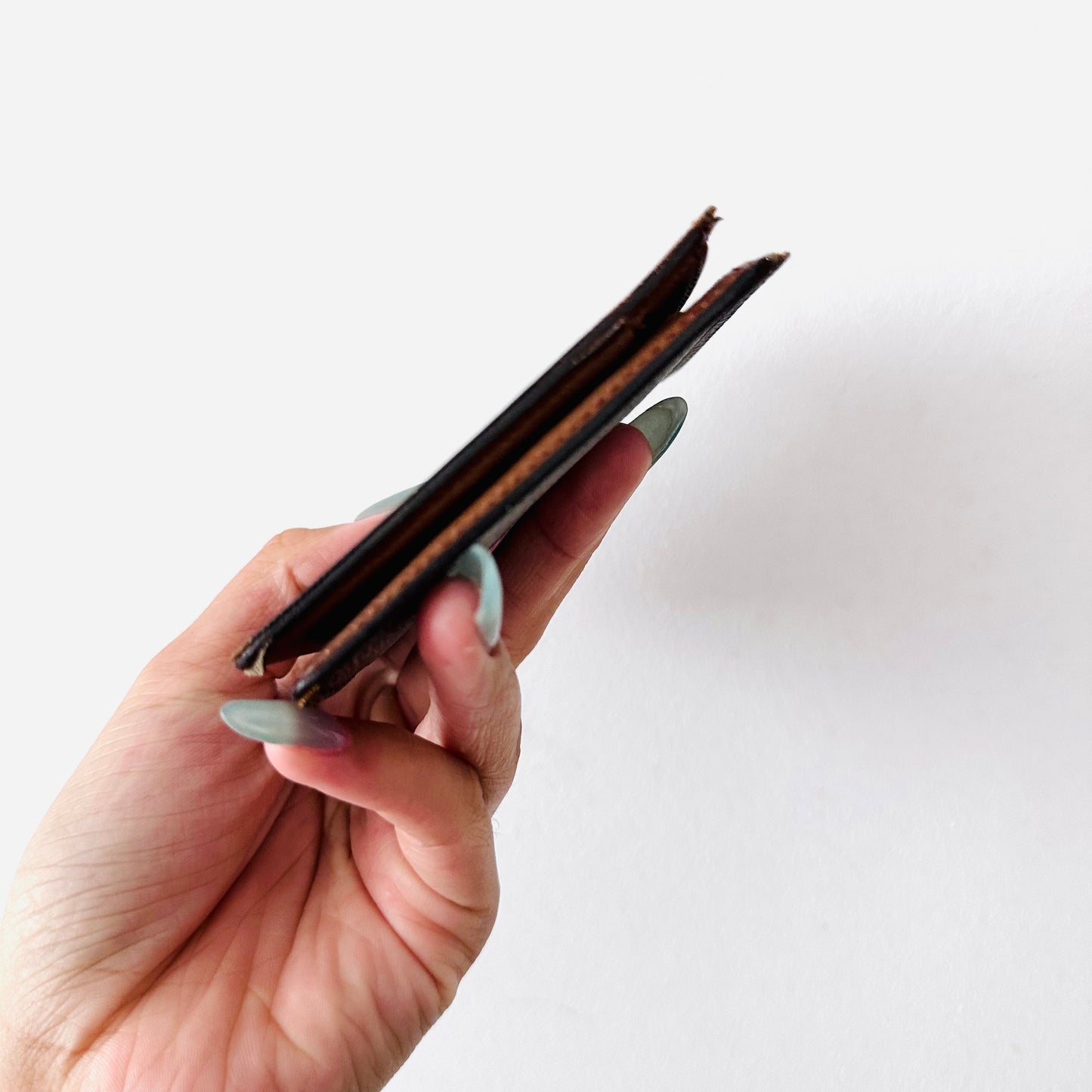 Louis Vuitton LV Porte Monnaie Marco Monogram Logo Flap Slim Bifold Wallet