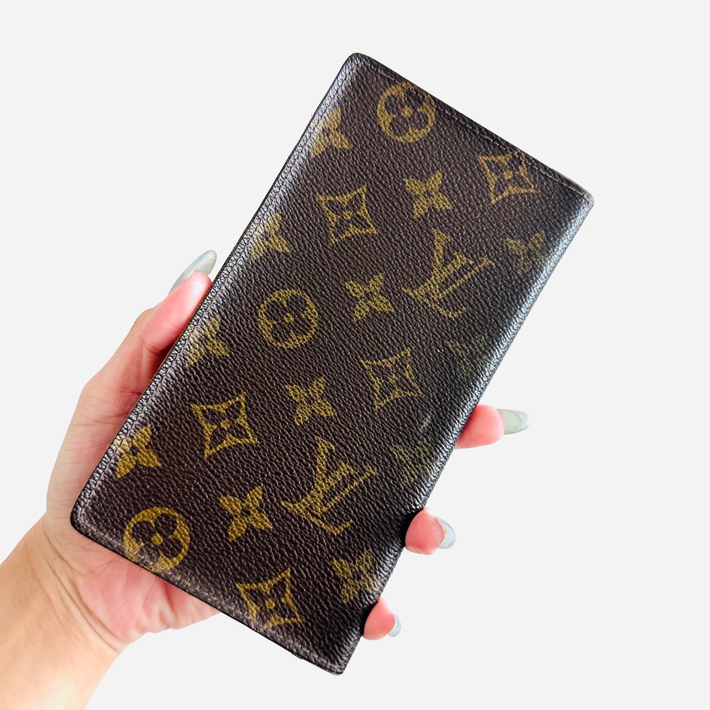 Louis Vuitton LV Brazza Monogram Logo Long Bifold Flap Wallet